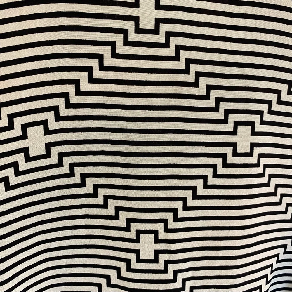 Tracy Reese Silk Tie Neck Flounced Diamond Top M - Picture 8 of 11